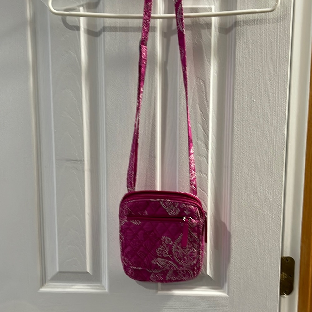 Vera Bradley small cross body hot pink